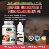 Riffway Big Penis Size Capsules + Penis Enlargement Oil (60 Cap + 15ml Oil)