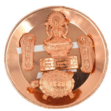 Walgrow Copper Laxmi Charan Paduka Tortoise Copper Plate Fengshui Diwali Auspicious Items Pooja Kit - Walgrow.com