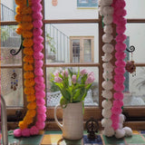 Artificial Marigold Garlands Flower For Home, Office & Festive Event Decoration (Pink) - Walgrow.com