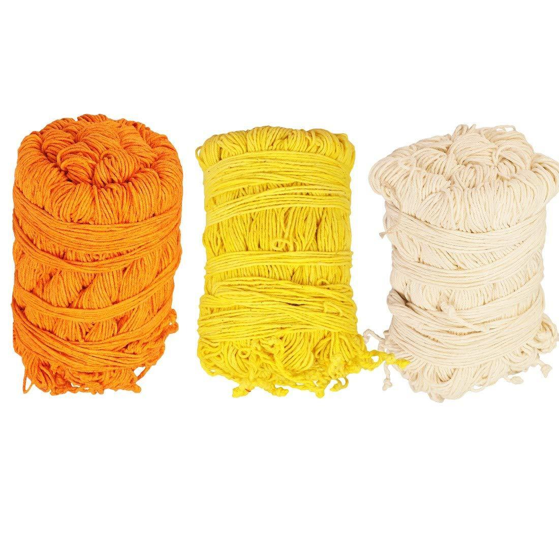 Brahmin Hindus Religion Janeu Sacred Cotton Thread/Dhaga For Pooja (Pack Of 3) - Walgrow.com