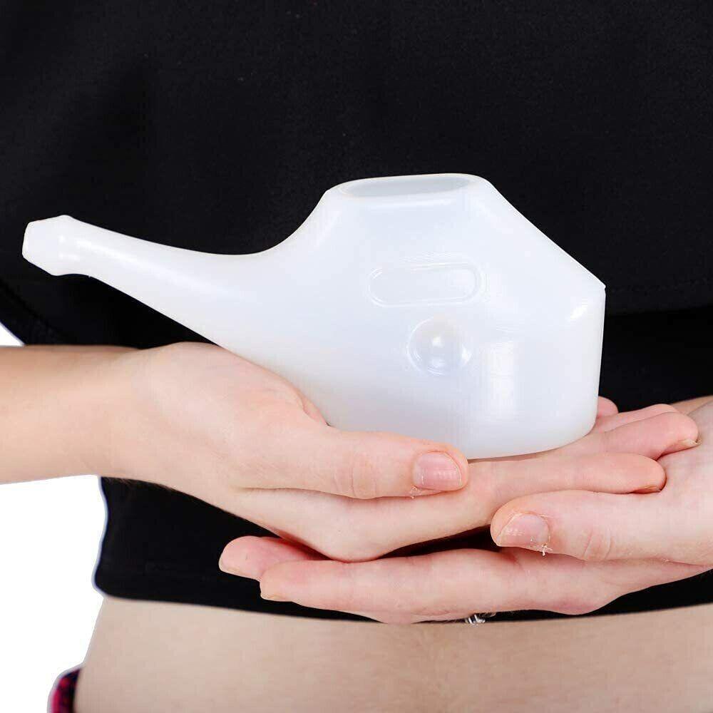 Durable Unbreakable Plastic Jal Neti Pot For Clears Sinus Congestion (Pack Of 2) - Walgrow.com