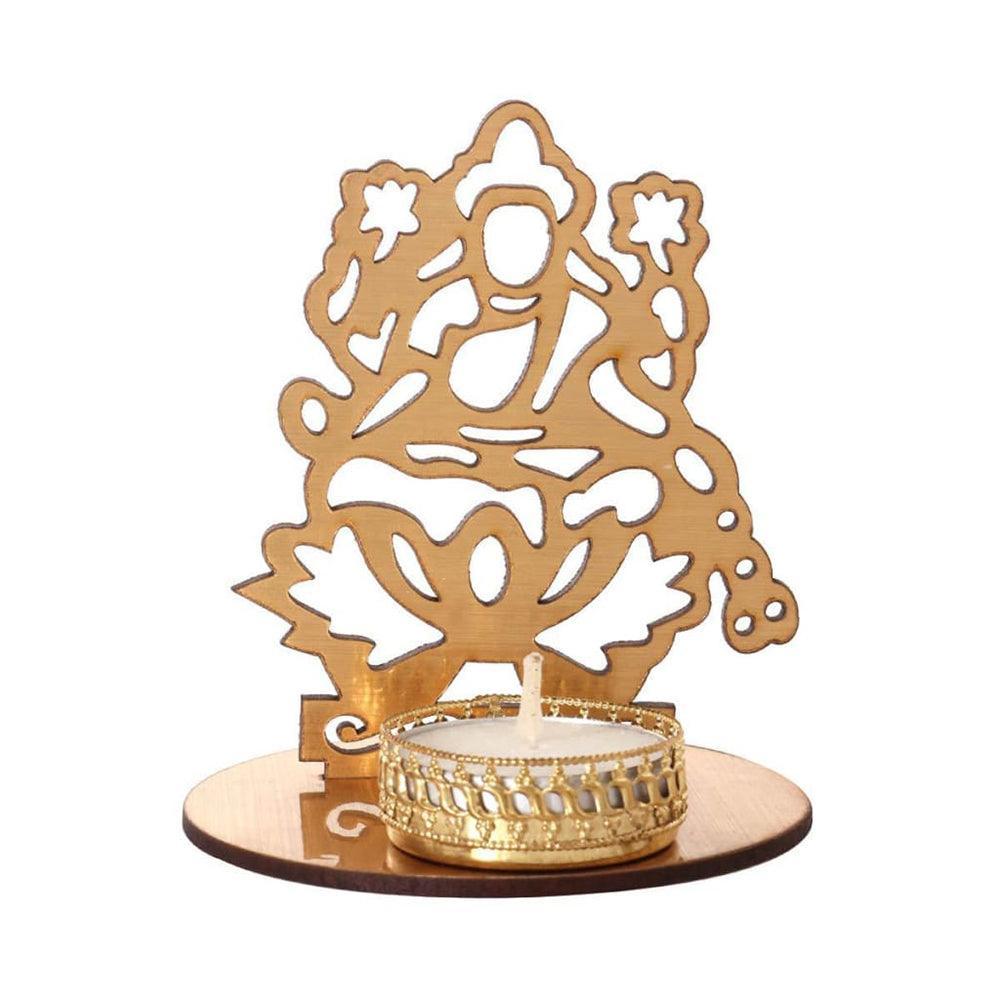 Eco-Friendly Handcrafted Religious Night Shadow Tealight Candle Holders (Golden) - Walgrow.com