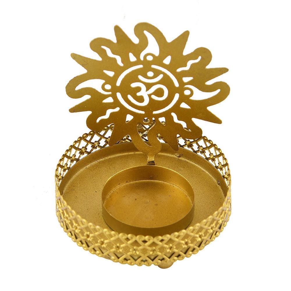 Eco-Friendly Handcrafted Religious Night Shadow Tealight Candle Holders (Golden) - Walgrow.com