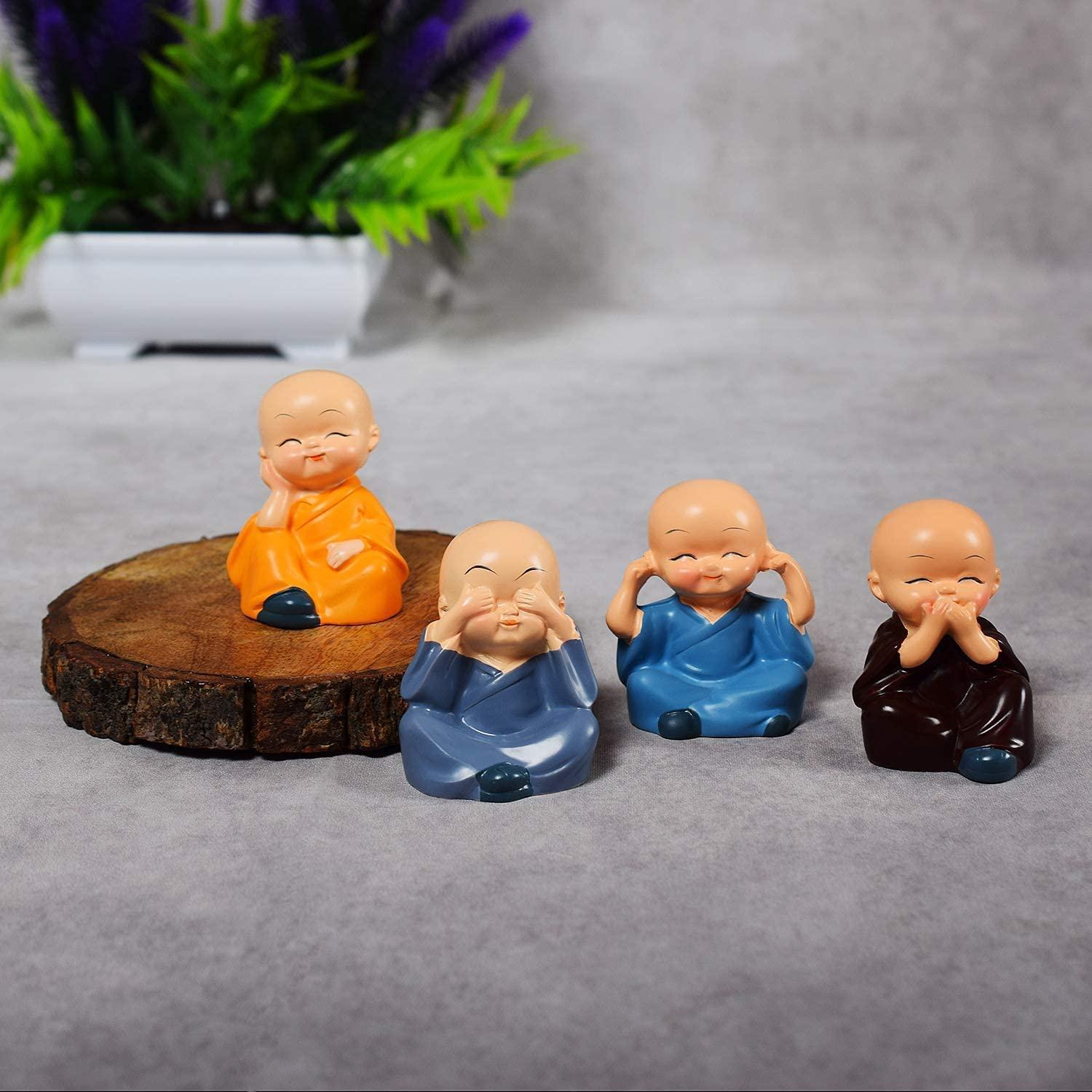 Handcrafted Showpiece Baby Buddha Monks Statues For Home, Office & Shops Décor - Walgrow.com