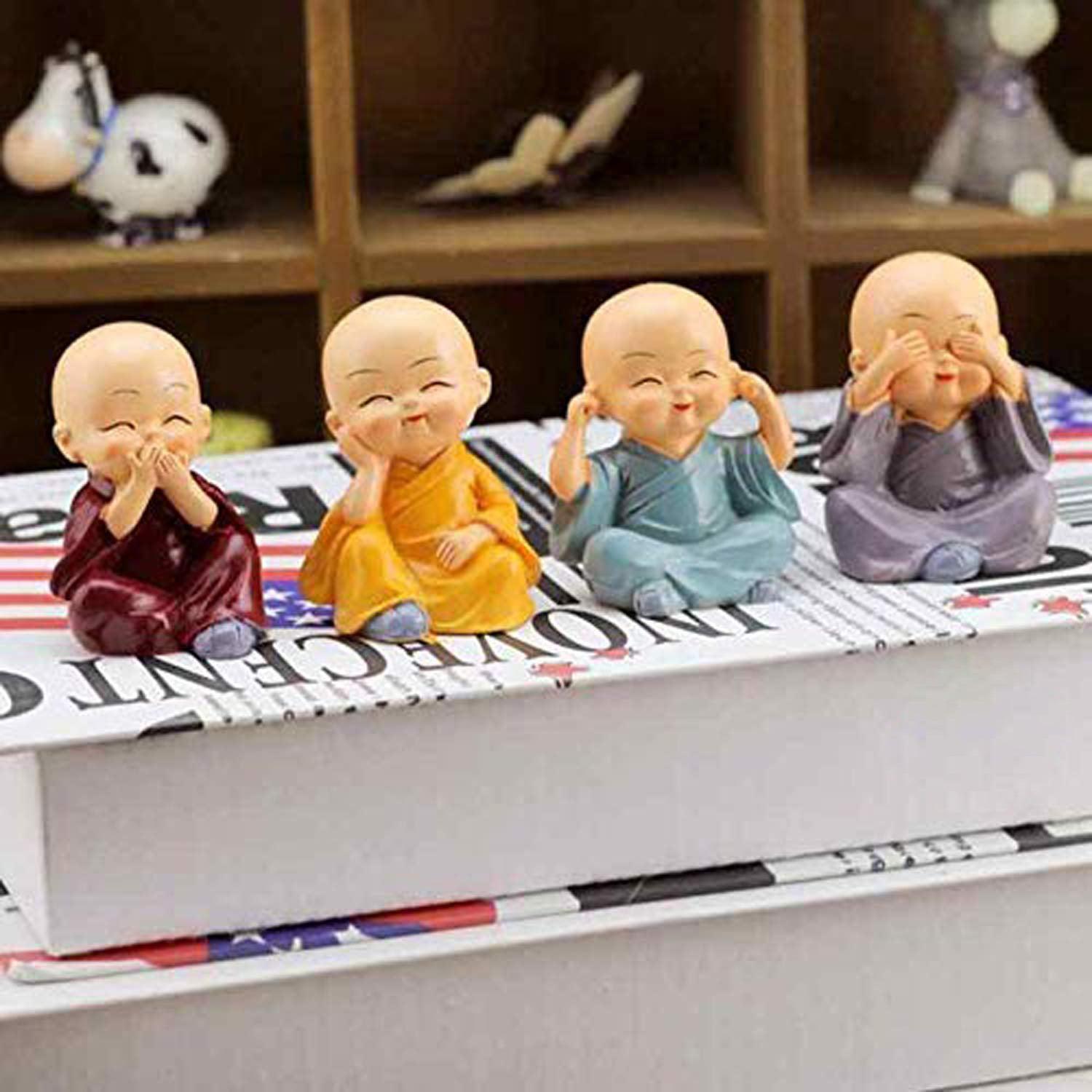 Handcrafted Showpiece Baby Buddha Monks Statues For Home, Office & Shops Décor - Walgrow.com