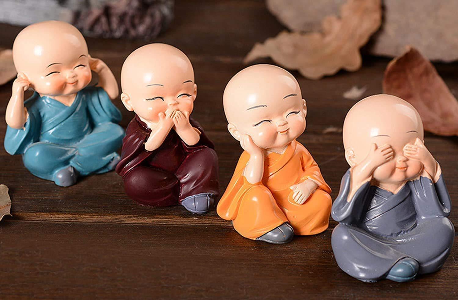 Handcrafted Showpiece Baby Buddha Monks Statues For Home, Office & Shops Décor - Walgrow.com