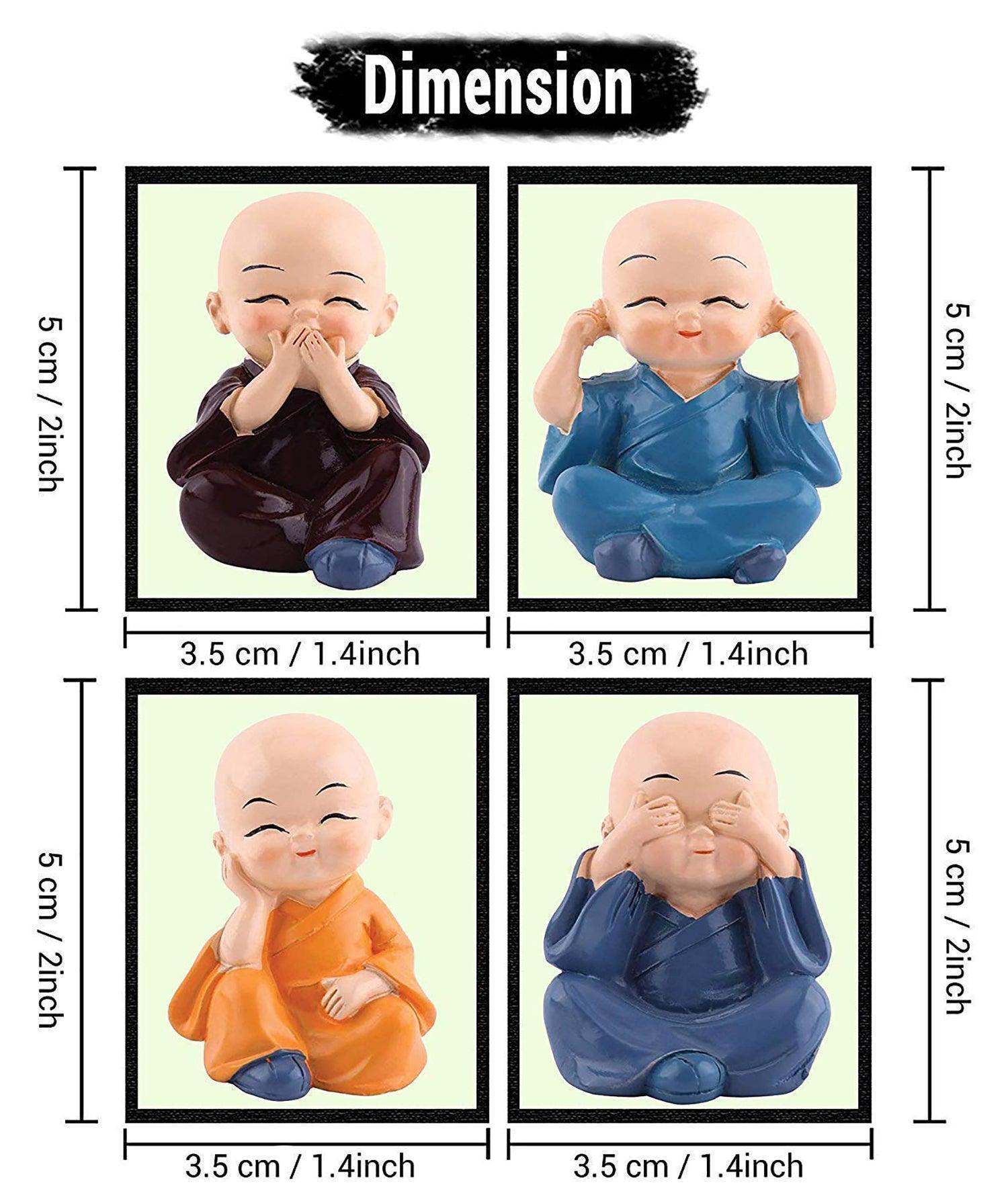 Handcrafted Showpiece Baby Buddha Monks Statues For Home, Office & Shops Décor - Walgrow.com