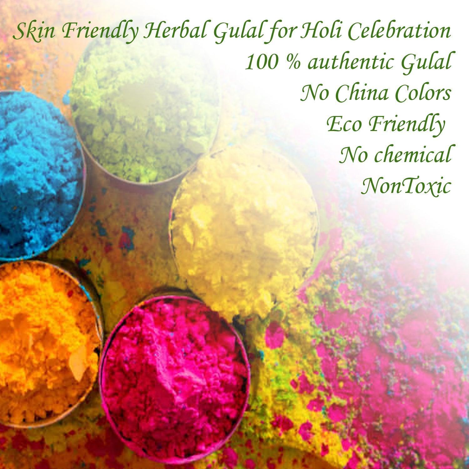 Herbal Gulal Color Powder Packets For Holi Festival, Fun Runs, Color Wars & More (Orange) - Walgrow.com