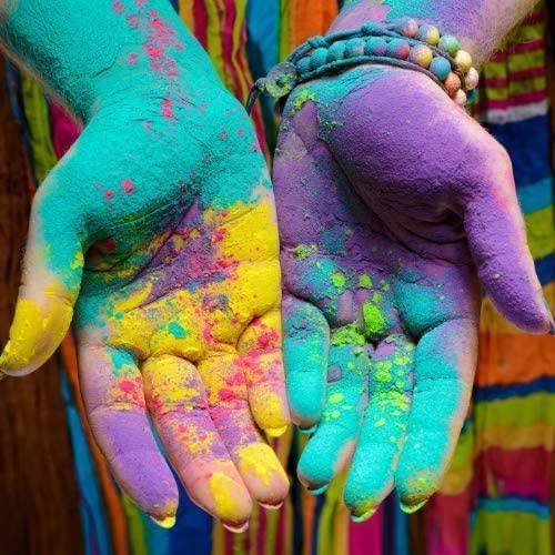 Herbal Gulal Color Powder Packets For Holi Festival, Fun Runs, Color Wars & More (Orange) - Walgrow.com