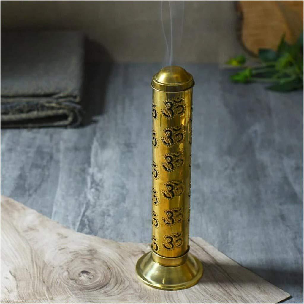 Indian Brass Incense/Agarbatti Stick Stand Holder For Home, Office & Shop Decor (Gold) - Walgrow.com