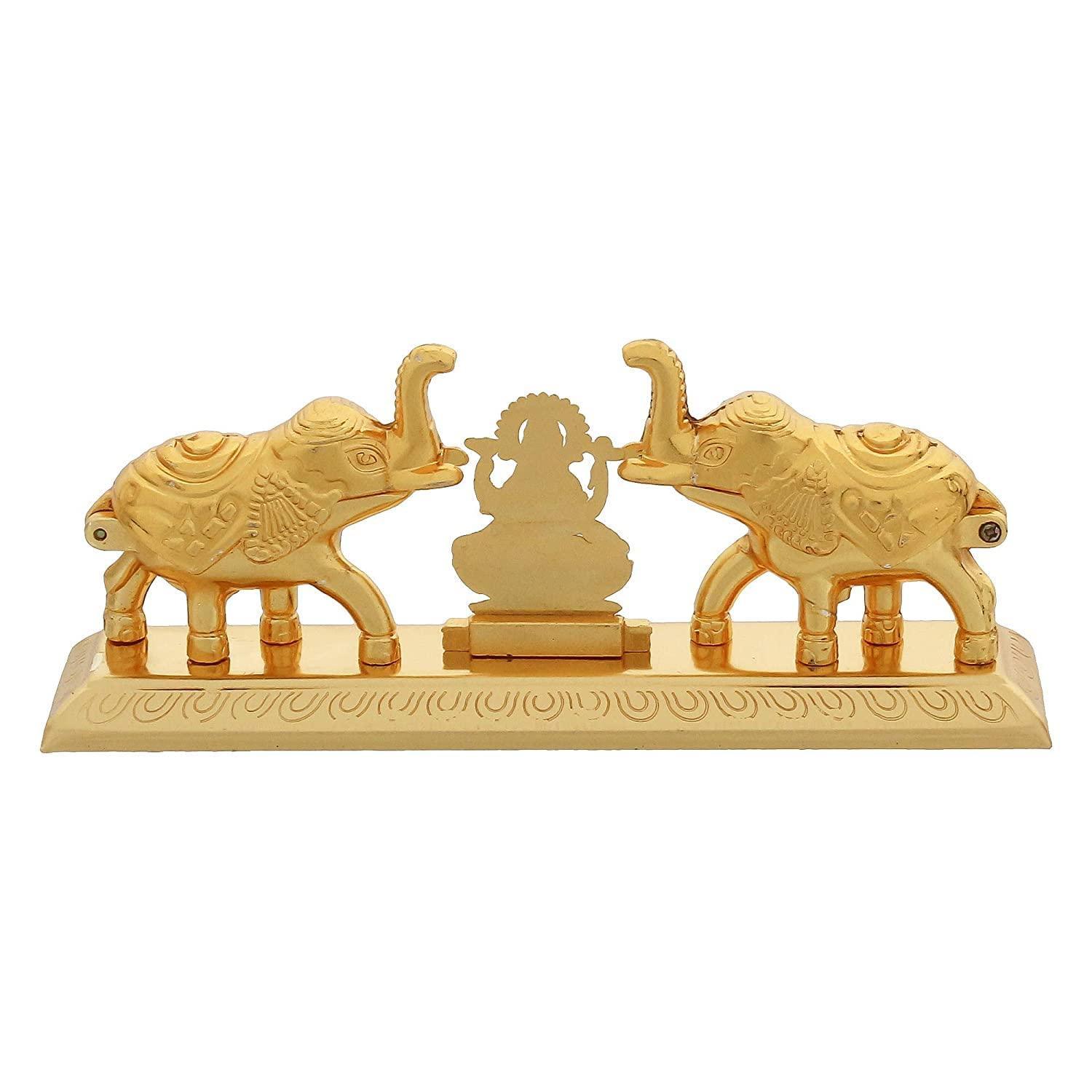 Indian Religion Elephant Kumkum/Chandan/Roli Box For Pooja and Gift Purpose - Walgrow.com