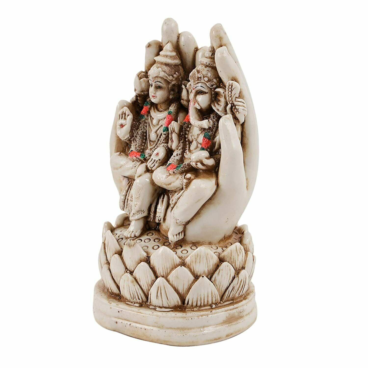 Lakshmi & Ganesh Idol Statue Showpiece Figures Items Great Gifts For Home Décor - Walgrow.com