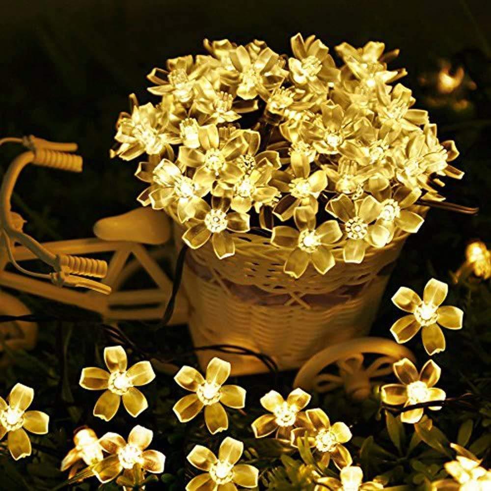 LED Blossom Flower Fairy String Lights For Festival (Warm White, 4 Meter) - Walgrow.com