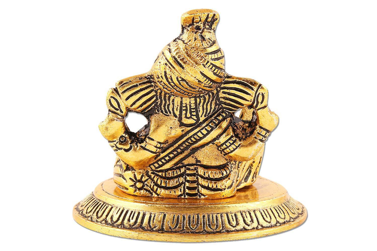 Lord Ganesha Brass Statue For Good Luck & Success /Pooja/Home Décor & Gifts Purpose - Walgrow.com