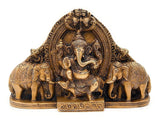 Lord Ganesha With Elephants Statue For Temple Pooja, Home Décor & Gifts Purpose - Walgrow.com