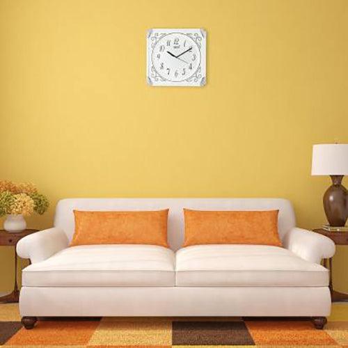 Mechanical Modern Round Analog Wall Mounting Clock with Glass For Home Decor - Walgrow.com