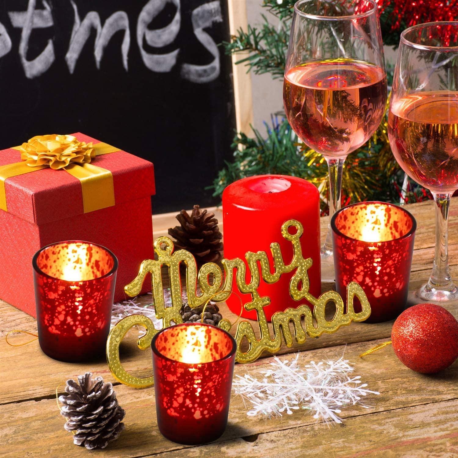 Mercury Votive Tealight Candle Holders For Home Décor, Christmas & More - Walgrow.com