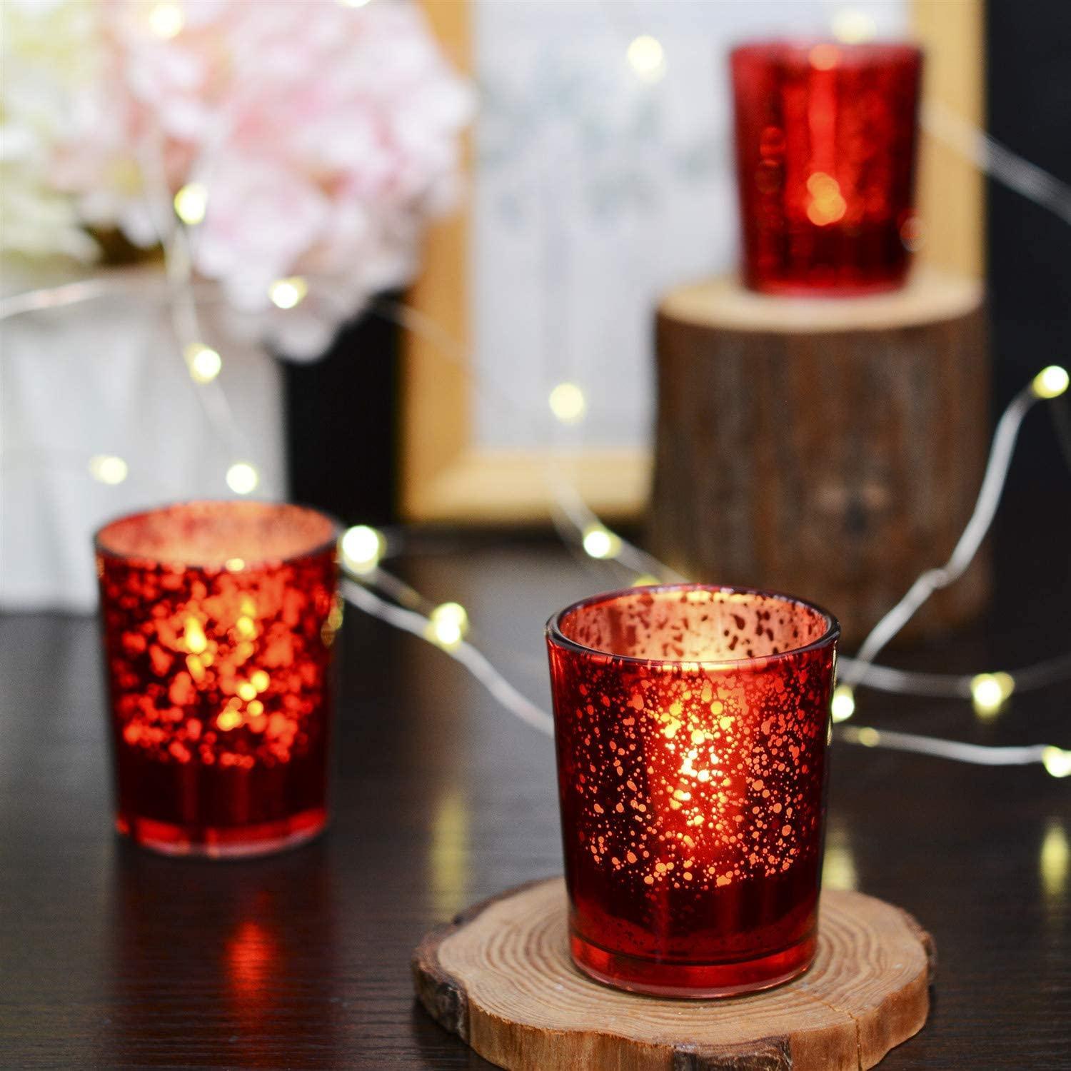 Mercury Votive Tealight Candle Holders For Home Décor, Christmas & More - Walgrow.com