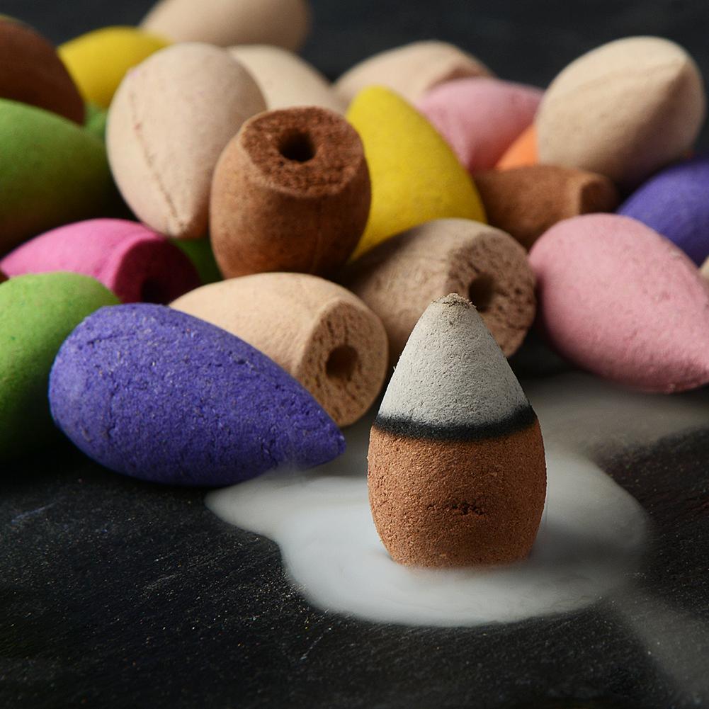 Mesmerizing Backflow Incense Smoking Bullet-Shaped Assorted Fragrances Cones - Walgrow.com