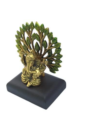 Metal lord Ganesha Statue with Tree Shape For Pooja, Home Décor & Gifts Purpose - Walgrow.com