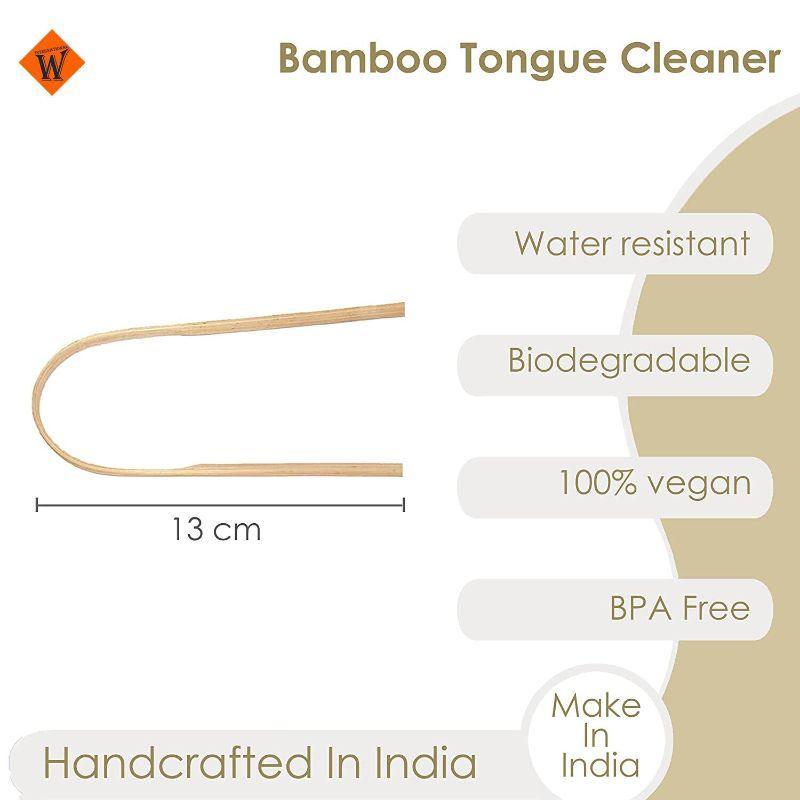 Oral Care Tongue Scrapers Cleaner Tool /Copper/Plastic/Stainless Steel (Natural Bamboo) - Walgrow.com