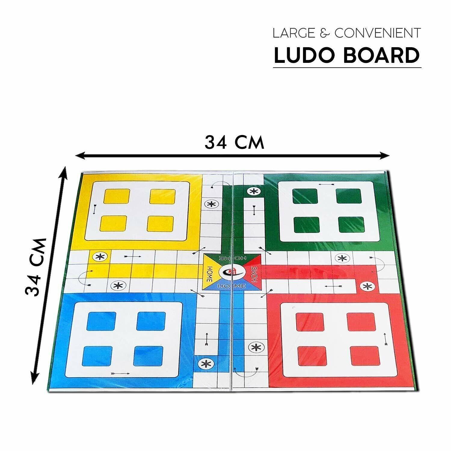 Playboard Two In One Ludo & Snake Ladder Classic Strategy Board Game (Big Size, Multicolor) - Walgrow.com