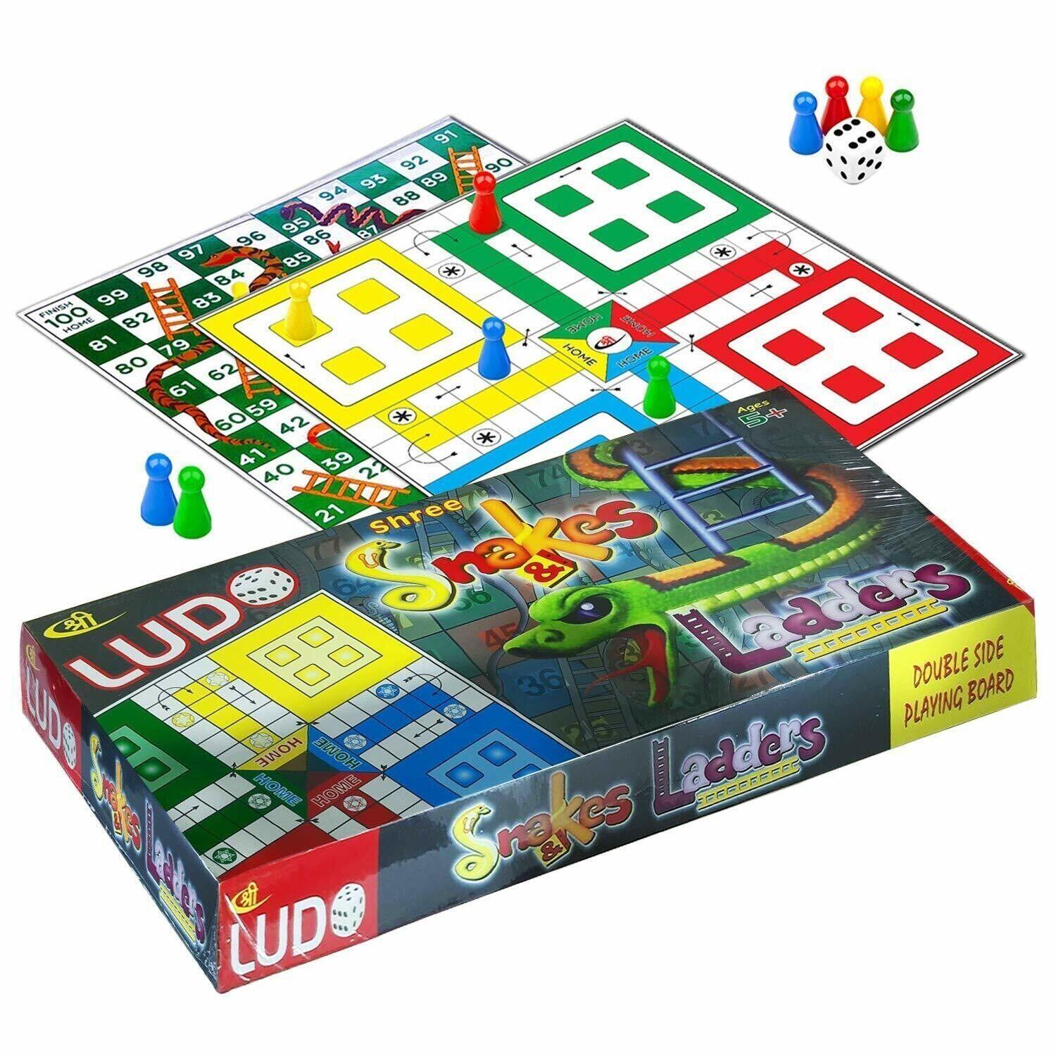 Playboard Two In One Ludo & Snake Ladder Classic Strategy Board Game (Big Size, Multicolor) - Walgrow.com