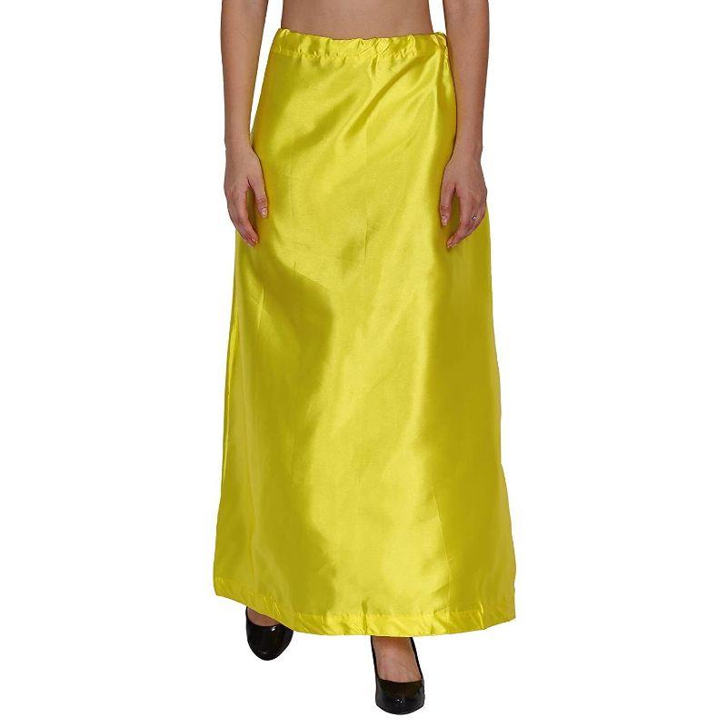 Satin Silk Saree Petticoat Underskirt Sari Indian Skirt Innerwear