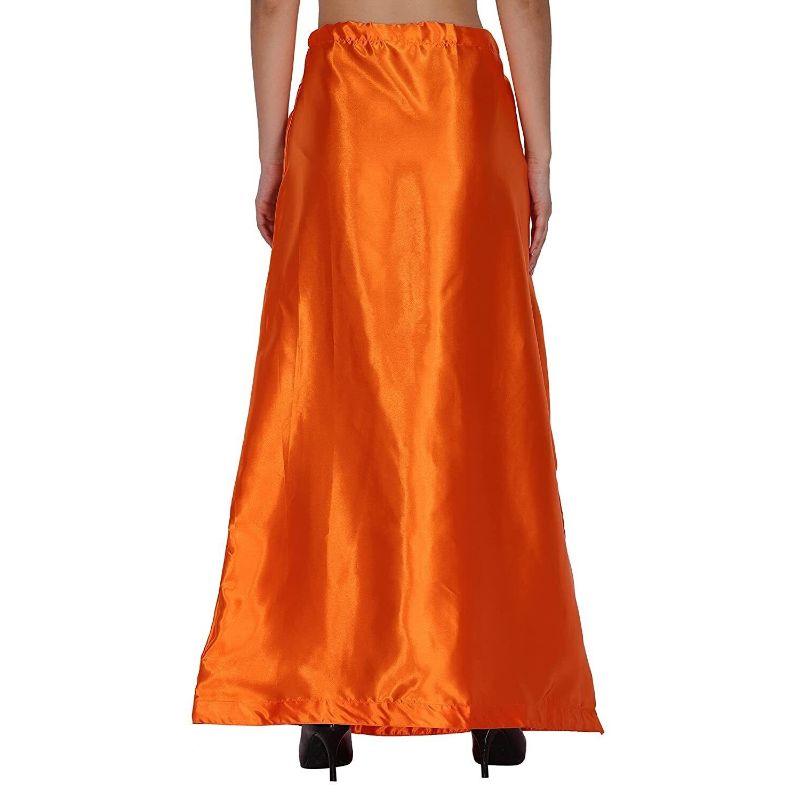 CRAFTSTRIBE Indian Mustard Saree Petticoat Inskirt Underskirt Skirt Sari  Satin Innerwear