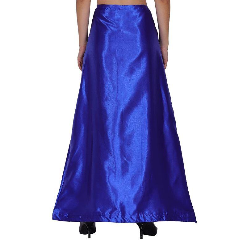 Satin Silk Petticoat Silky Sari (Saree) Petticoats,Saris (Turquoise Blue )
