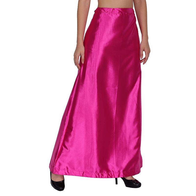 Women Saree Cotton Solid Underskirt Petticoat Free Size Sari Inner Wear  Freeship