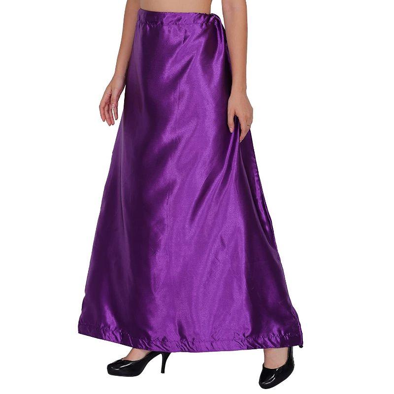SATIN Saree Petticoat Silk Petticoat Pure Cotton Inner Underskirt Saree  Inner Wear Skirt Petticoat USA Readymade Petticoat 
