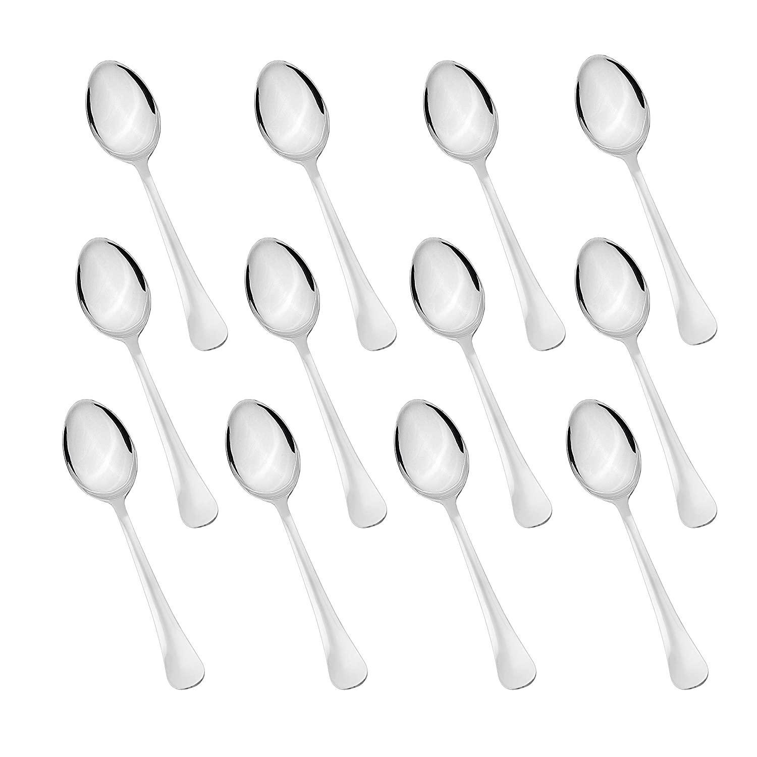 Stainless Steel Assorted Design Dinnerware Table Spoon (16 Cm, Silver) - Walgrow.com