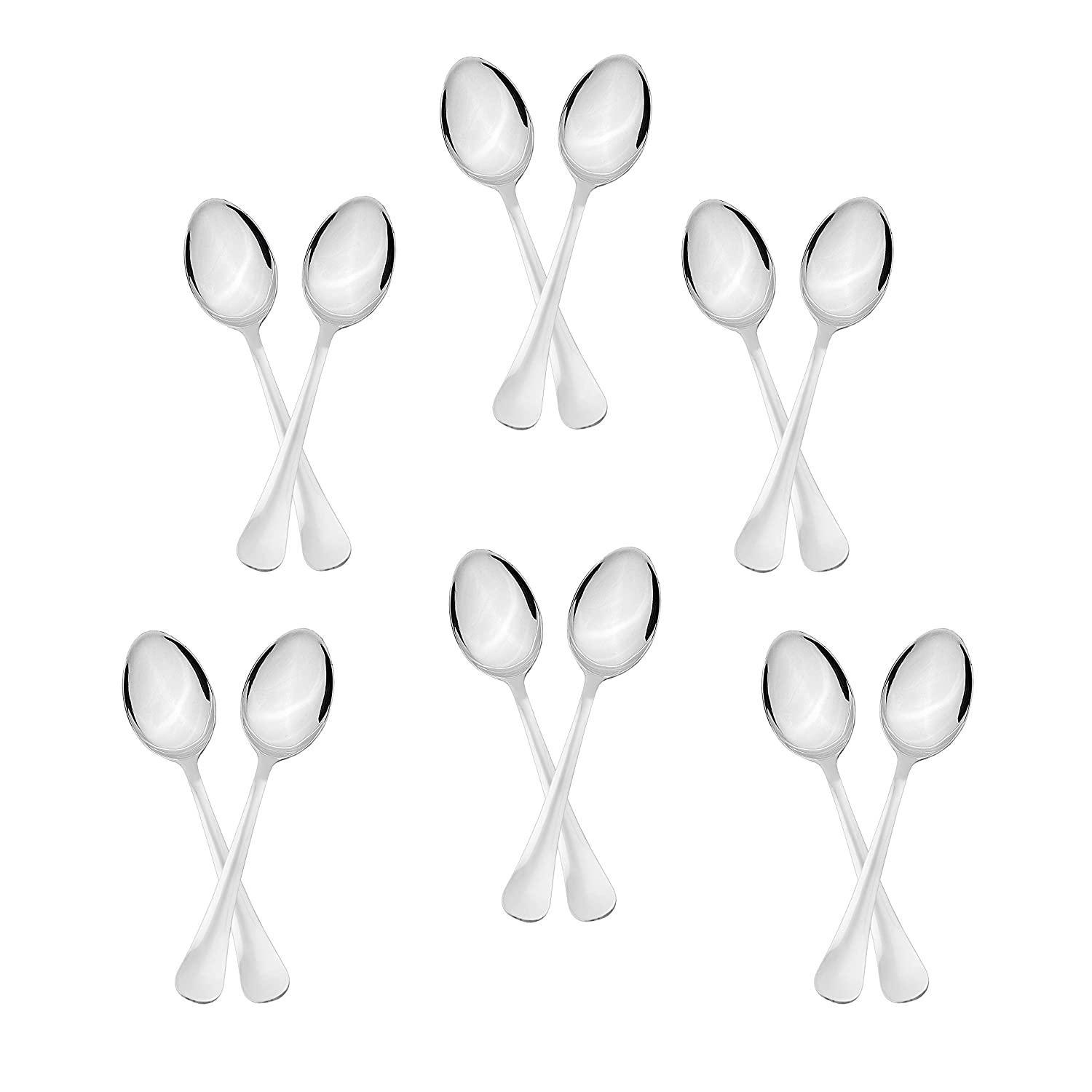 Stainless Steel Assorted Design Dinnerware Table Spoon (16 Cm, Silver) - Walgrow.com