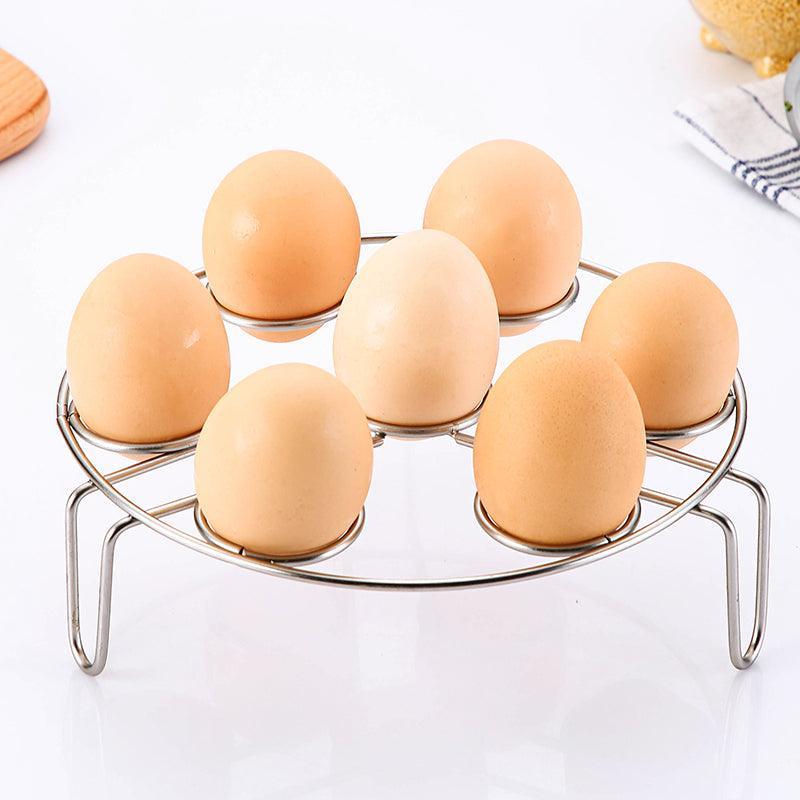 Stainless Steel Egg Steaming/Steamer Grid Racks with Stackable Bent Legs - Walgrow.com