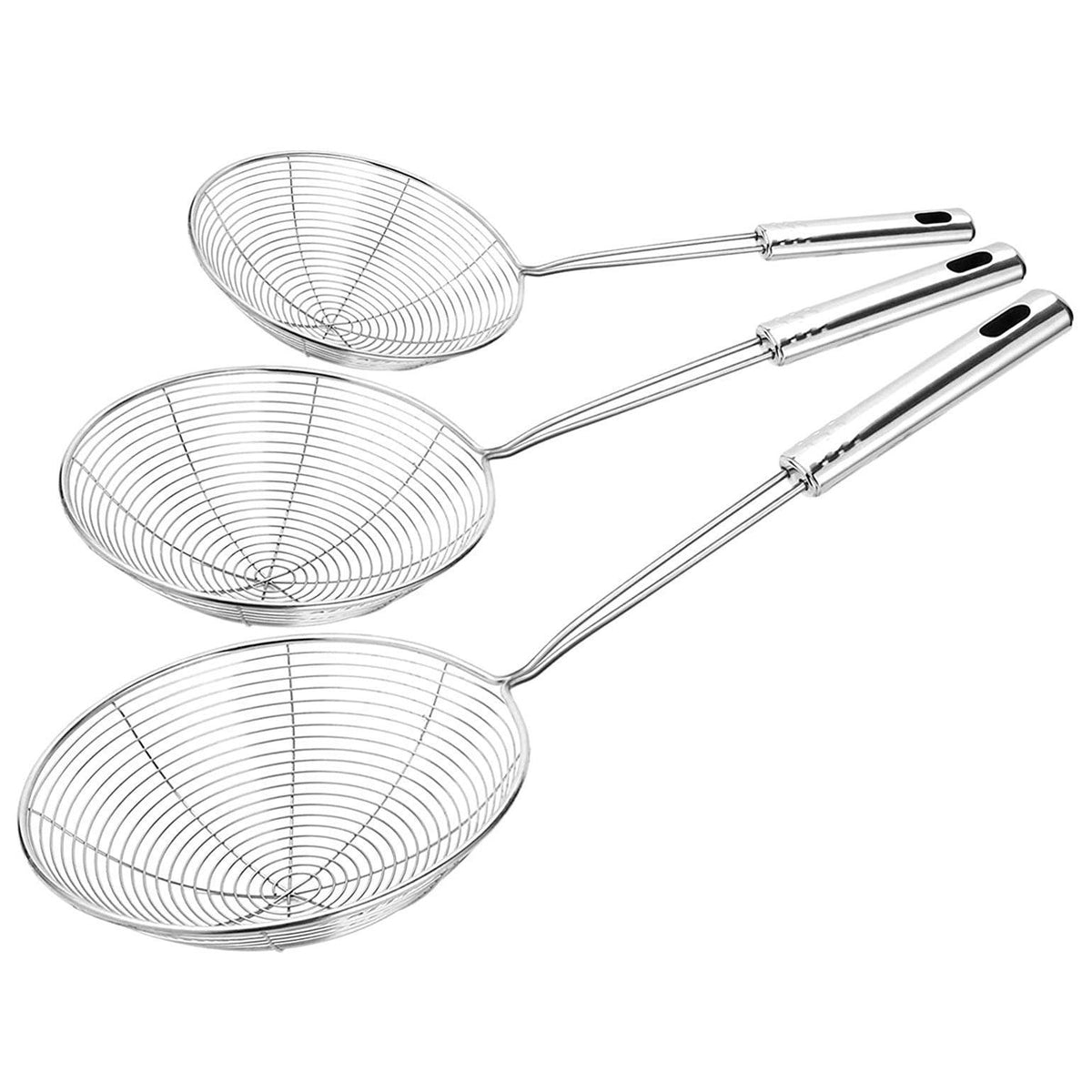 Stainless Steel Spider Strainer/Skimmer/Ladle For Kitchen Cooking and Frying - Walgrow.com