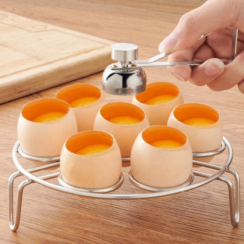 Stainless Steel Utensils Topper Egg Shell Cutter Opener Tool For Kitchen - Walgrow.com