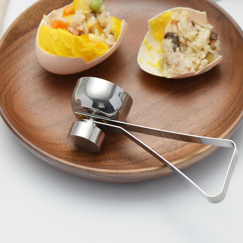 Stainless Steel Utensils Topper Egg Shell Cutter Opener Tool For Kitchen - Walgrow.com