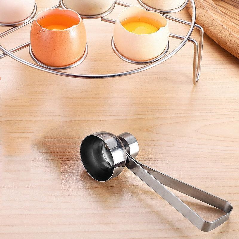 Stainless Steel Utensils Topper Egg Shell Cutter Opener Tool For Kitchen - Walgrow.com