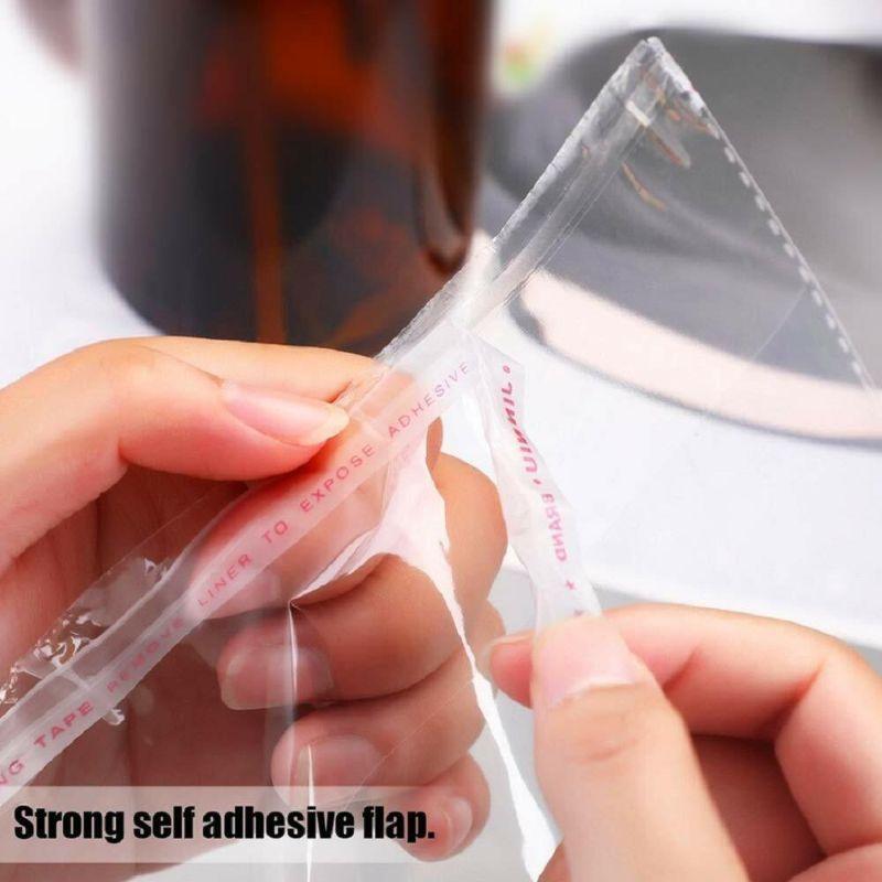 100 Times Reusable Glue Bopp Flap Tape Seal Plastic Bags For Packing (Transparent , Pack Of 50) - Walgrow.com