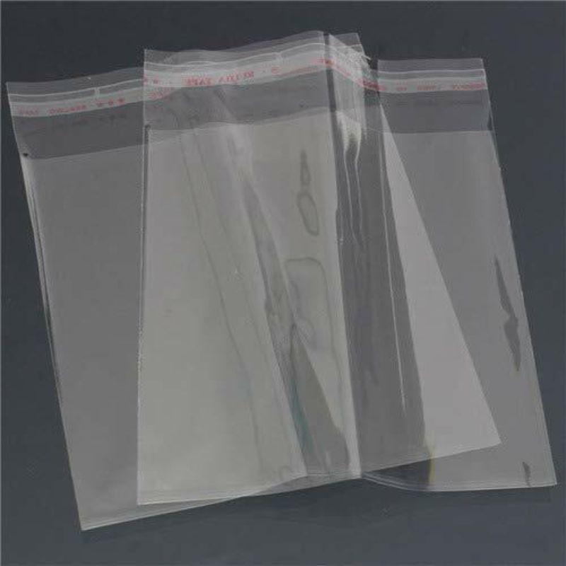 100 Times Reusable Glue Bopp Flap Tape Seal Plastic Bags For Packing (Transparent , Pack Of 50) - Walgrow.com