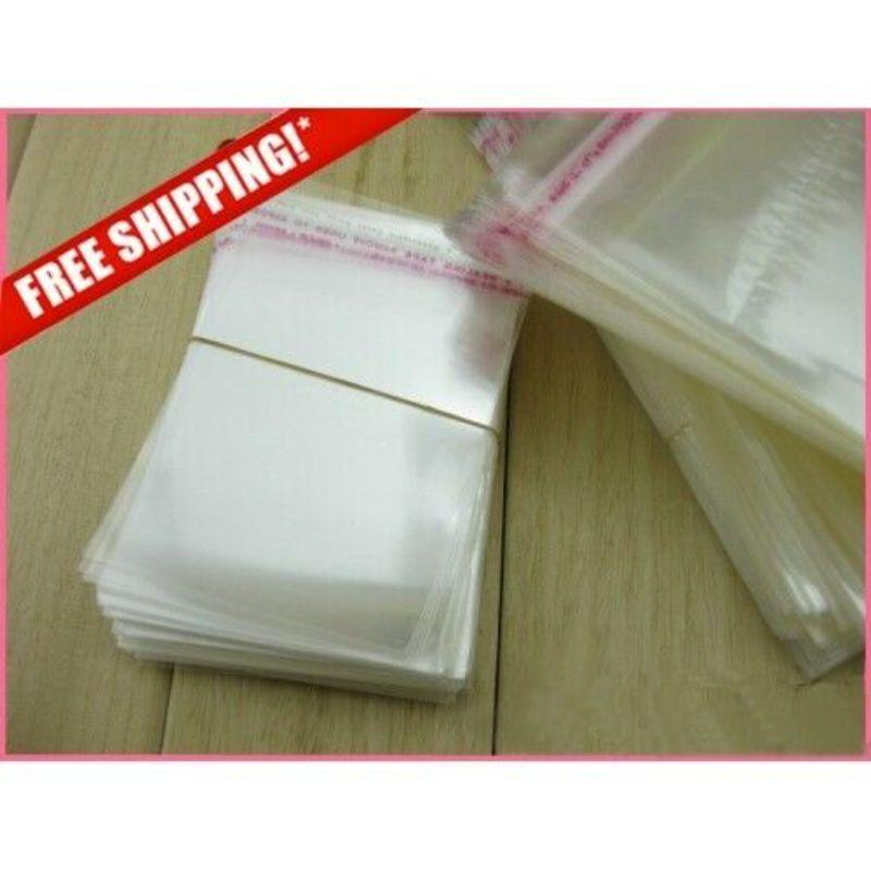 100 Times Reusable Glue Bopp Flap Tape Seal Plastic Bags For Packing (Transparent , Pack Of 50) - Walgrow.com