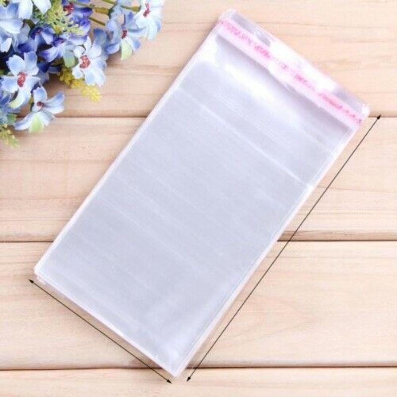 100 Times Reusable Glue Bopp Flap Tape Seal Plastic Bags For Packing (Transparent , Pack Of 50) - Walgrow.com