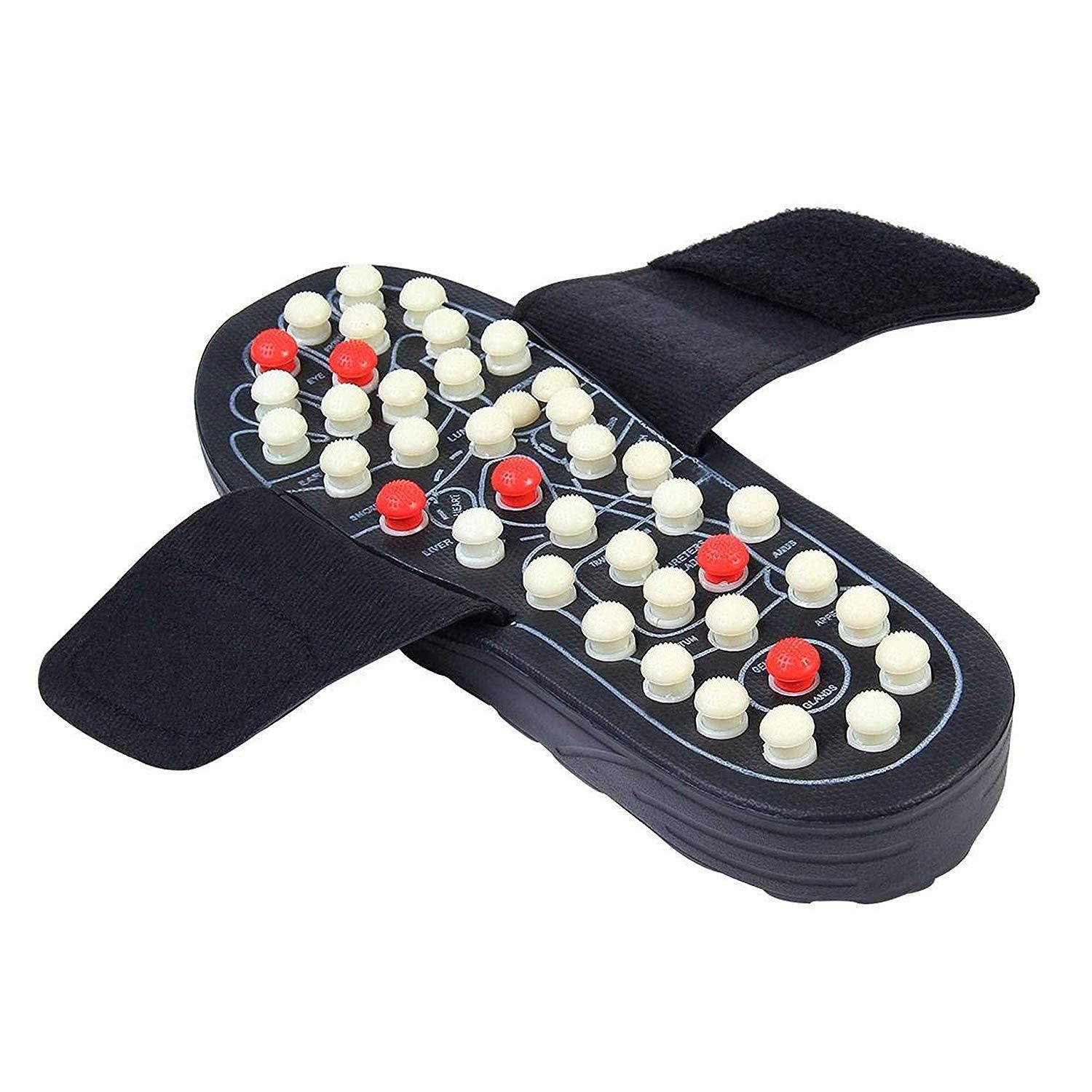 Unisex Paduka/Slippers Foot Full Body Blood Circulation & Magnetic Acupressure - Walgrow.com