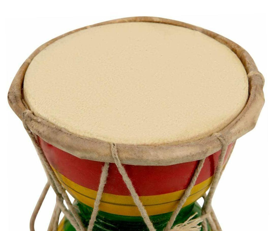 Walgrow Indian Handmade Shiv Musical Instrument Damaru/Dholak with Cotton Cords (12 Cm, Multicolor) - Walgrow.com