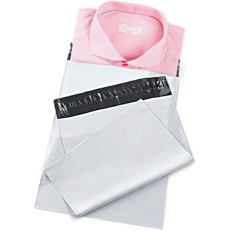 Waterproof and Tear-Resistant Mailing Shipping Envelopes Courier Bags Without POD Sleeve (12 x 16 Inches, 75 Microns, White) - Walgrow.com