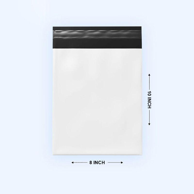 Waterproof and Tear-Resistant Mailing Shipping Envelopes Courier Bags Without POD Sleeve (8 x 10 Inches, 75 Microns, White) - Walgrow.com