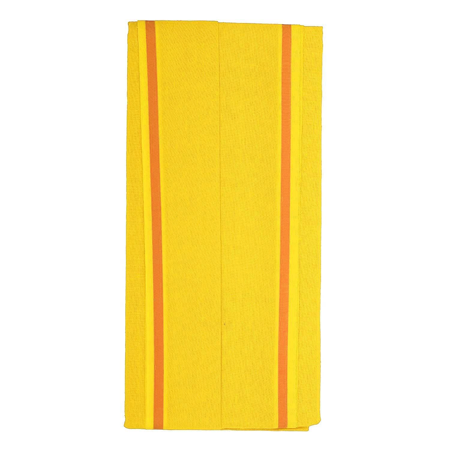 Zindwear Multipurpose Cotton Ultra Soft Lightweight & Quick Dry Yellow Color Gamchha - Walgrow.com