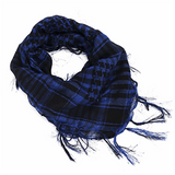 Zindwear Unisex Cotton Arab Keffiyeh Desert Shemagh Military Arafat Scarf/Scarves/Wrap (40 X 40 Inch, Royal Blue) - Walgrow.com