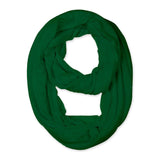 Zindwear Women's Cotton Hosiery Infinity Around Loop Convertible Scarves/Wraps (One Size, Green) - Walgrow.com
